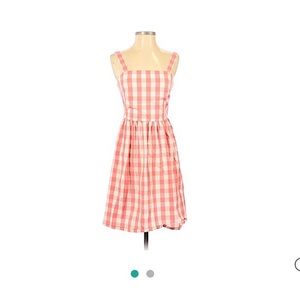 J. Crew Pink Gingham Dress